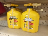 Lot of 2 No-Spill 5 Gallon Diesel Cans