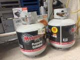 Lot of 2 NEW Manchester 20# Propane Cylinders
