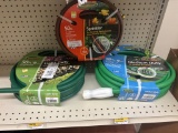Lot of 3 Assorted Garden Hoses