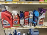 Shelf Lot of Cleaning Supplies