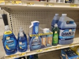 Shelf Lot of Cleaning Supplies