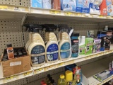 Shelf Lot of Cleaning Supplies