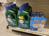 Shelf Lot of Cleaning Supplies