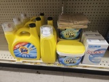 Shelf Lot of Cleaning Supplies
