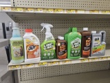 Shelf Lot of Cleaning Supplies