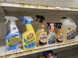 Shelf Lot of Cleaning Supplies