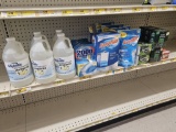 Shelf Lot of Cleaning Supplies