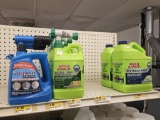 Shelf Lot of Cleaning Supplies