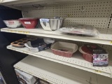 Shelf Lot of New Pyrex and Corningware