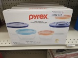 Lot of 4 NEW Pyrex Glass Storage Sets