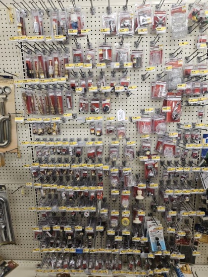 Section of NEW Assorted Faucet/Sink/Tub Parts