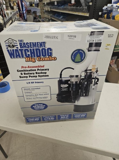 NEW Basement Watchdog 1/2" Combo Sump Pump