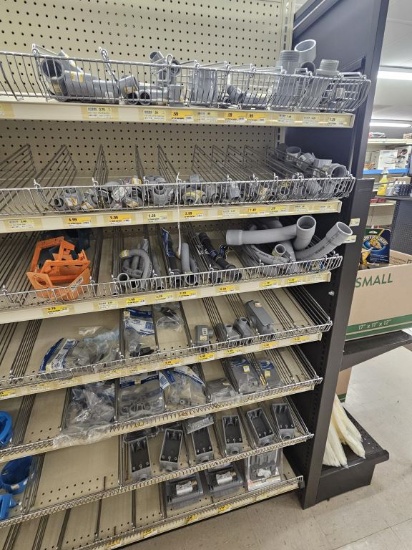 Section of NEW Assorted Electrical Fittings