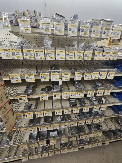 Section of NEW Assorted Electrical Fittings/Boxes