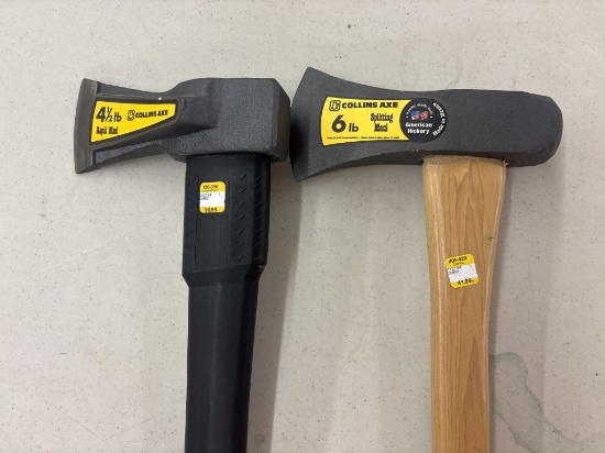 NEW Collins Axe 6lb Splitting and 4.5lb Rapid Maul