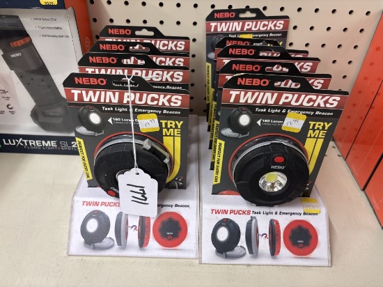Lot of 9 NEW Twin Pucks Task Lights