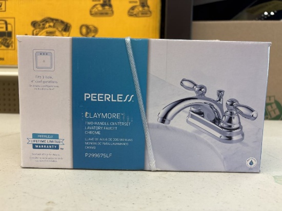 NIB Peerless 2-Handle Chrome Finish Sink Faucet