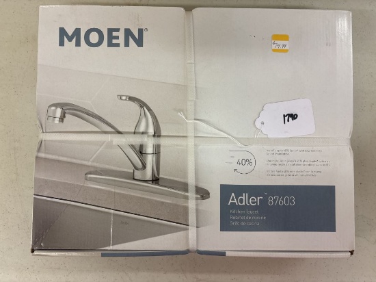 NIB Moen Adler Chrome Finish Kitchen Faucet