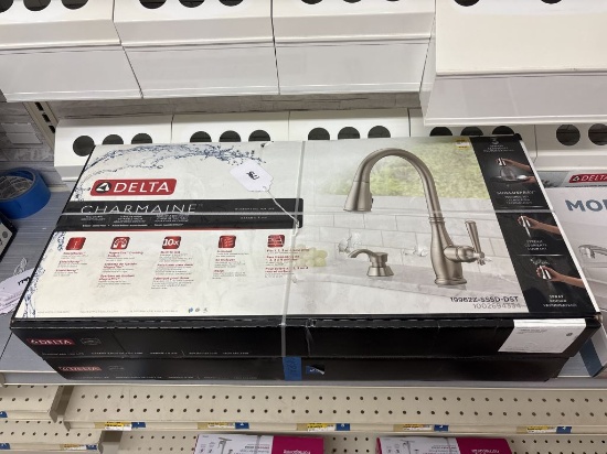 NIB Delta Brush Nickel Sink Faucet