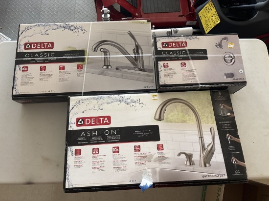 Lot of 3 NEW Delta Faucets