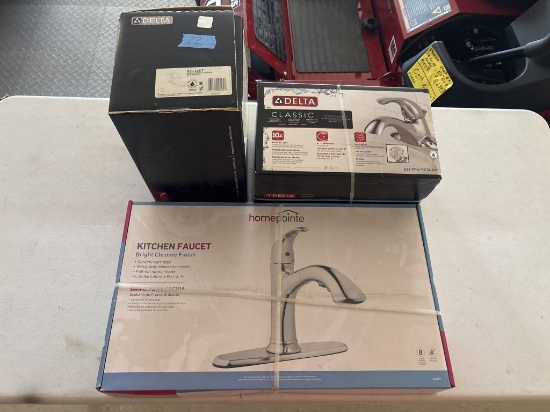 Lot of 3 NEW Delta and Homepointe Faucets