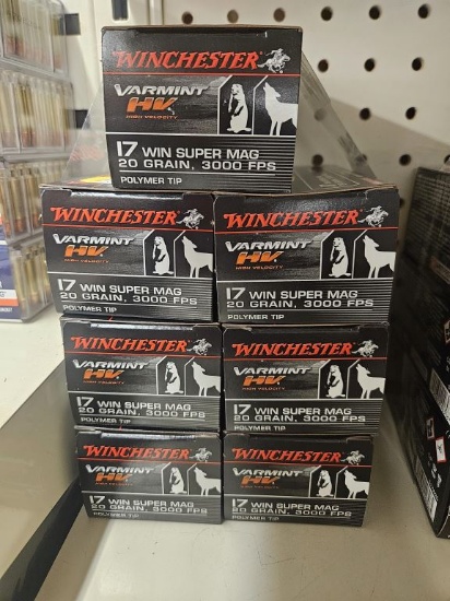 350rds Winchester 17 Win Super Mag 20gr