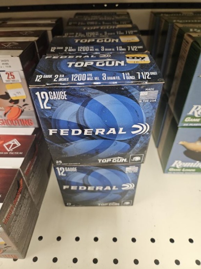 250rds Federal 12ga Top Gun