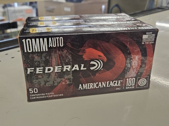 150rds Federal 10mm Auto 180gr