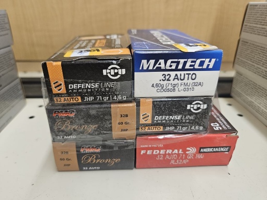 300rds Assorted .32 Auto Ammo
