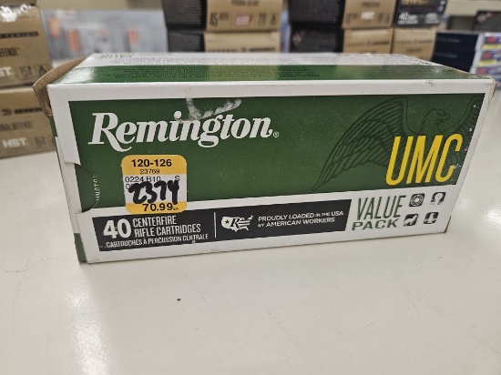 40rds Remington UMC 22-250Rem 45gr JHP