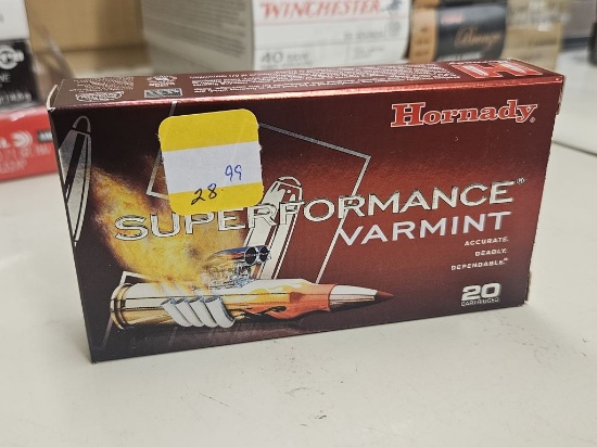 80rds Hornady Superformance Varmint 204 Ruger 40gr