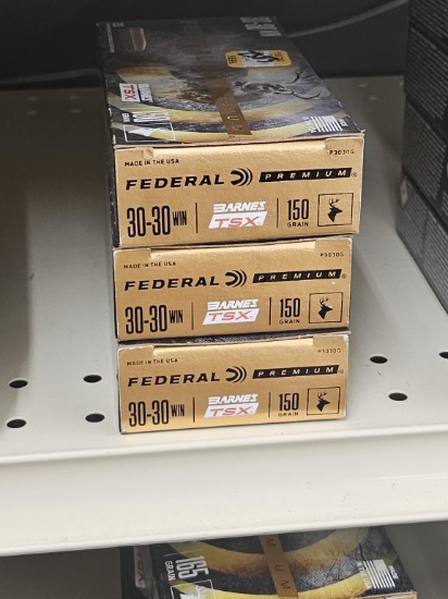 20rds Federal Premium 30-30Win 150gr Barnes TSX