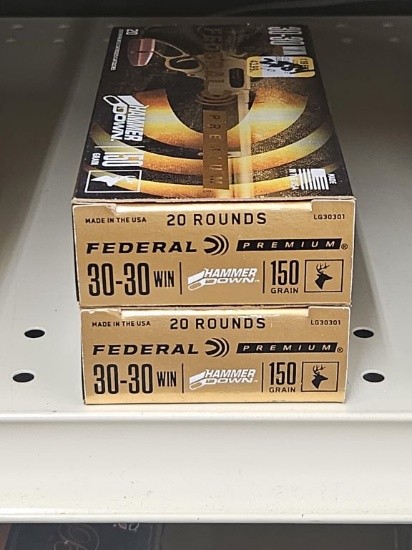 40rds Federal Premium 30-30Win 150gr Hammer Down