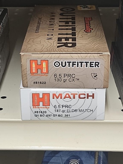 40rds Assorted Hornady 6.5 PRC Ammo