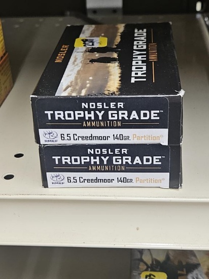 40rds Nosler Trophy Grade 6.5 Creedmoor 140gr
