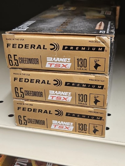 20rds Federal Premium 6.5 Creedmoor 130gr Barnes