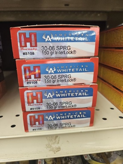 20rds Hornady Whitetail 30-06SPRG 150gr Interlock