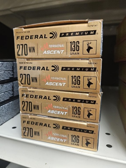 20rds Federal Premium 270Win 136gr Terminal Ascent
