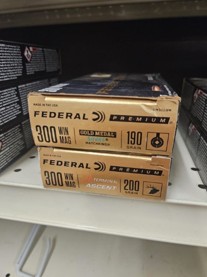 40rds Assorted Federal Premium 300 Win Mag Ammo
