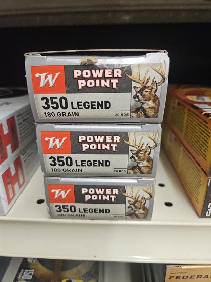 60rds Winchester Power-Point 350 Legend 180gr