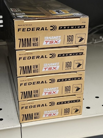 20rds Federal Premium 7mm Rem Mag 160gr Barnes TSX