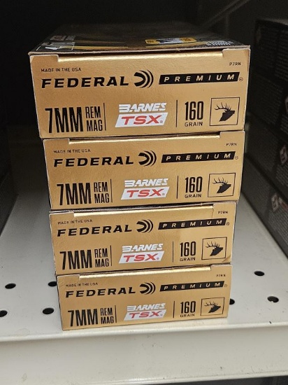 20rds Federal Premium 7mm Rem Mag 160gr Barnes TSX