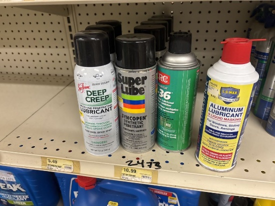 Lot of Assorted Lubricants
