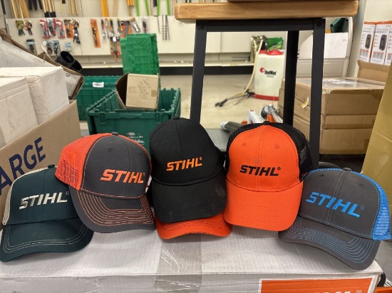 Box Lot of NEW Assorted STIHL Hats