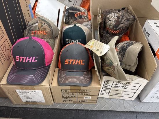Box Lot of NEW Assorted STIHL Hats