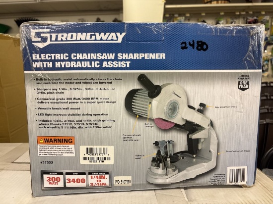 NEW Strongway Electric Chainsaw Sharpener