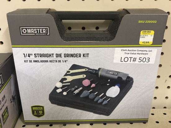 NEW Master Mechanic Die Grinder Kit, Straight, 1/4