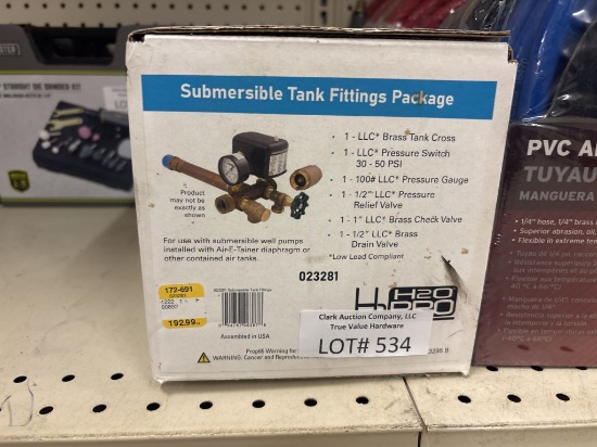 NEW H2O Pro Submersible Tank Fittings Package