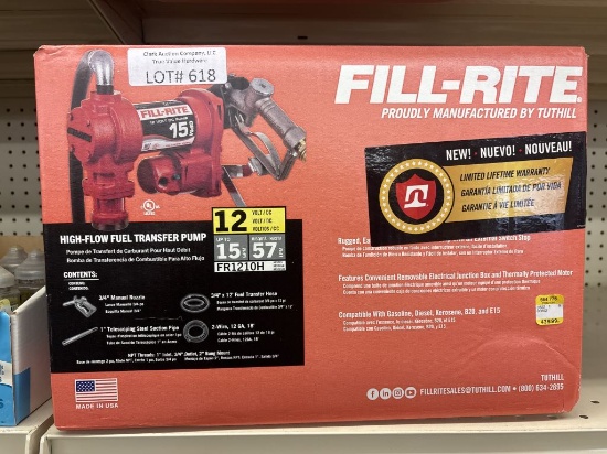 NEW Fill-Rite High-Flow Transfer Pump FR1210H