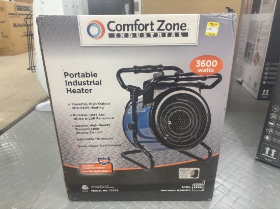 Comfort Zone Portable Industrial Heater